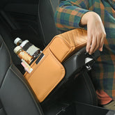 All-in-One Car Armrest Heightening Pad with Bottle Holder & Tissue Box